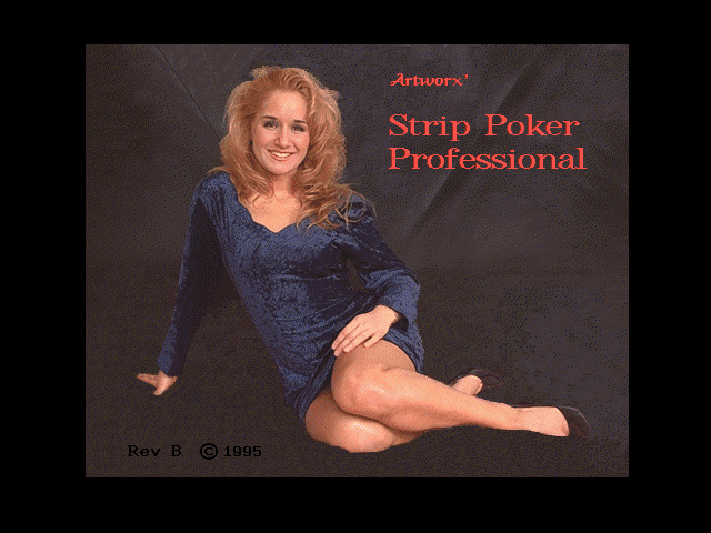 Strip Poker Professional rev. B, Artworx Software Company, Inc. 1995 cover art