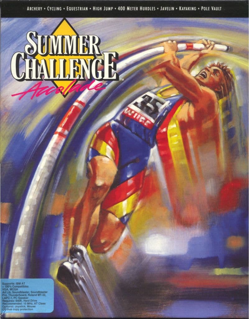 The Games: Summer Challenge, Accolade, Inc. 1992 cover art