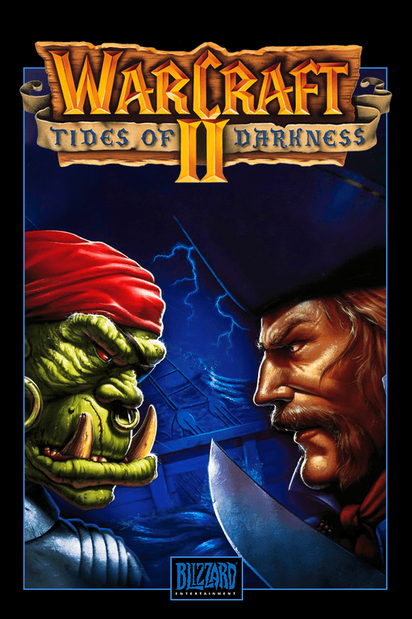 Warcraft II: Tides of Darkness, Blizzard Entertainment 1995 cover art