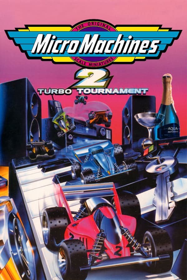 Micro Machines 2: Turbo Tournament, The Codemasters Software Company Limited 1995 cover art