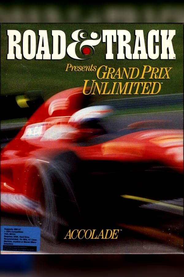 Grand Prix Unlimited, Accolade, Inc. 1992 cover art