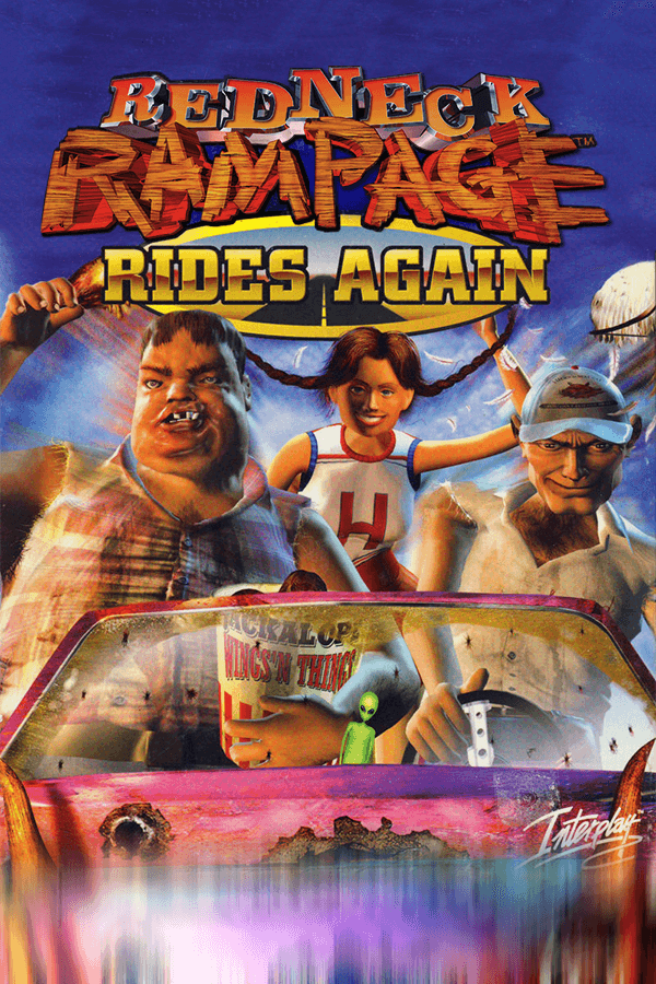 Redneck Rampage Rides Again, Interplay Productions, Inc. 1998 cover art