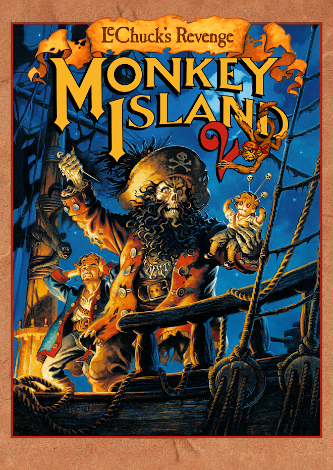 Monkey Island 2: LeChuck's Revenge, LucasArts Entertainment Company, LLC 1991 cover art
