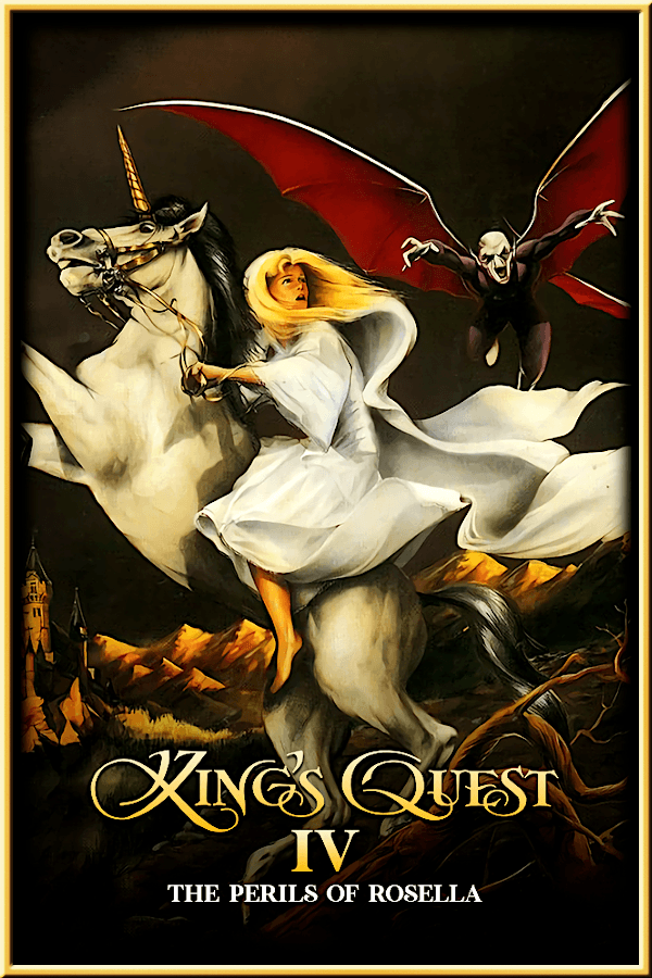 King's Quest IV: The Perils of Rosella, Sierra On-Line, Inc. 1988 cover art