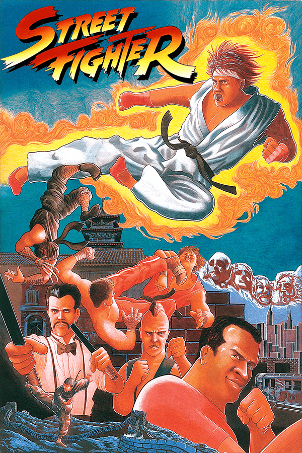 Street Fighter, Capcom U.S.A., Inc. 1988 cover art