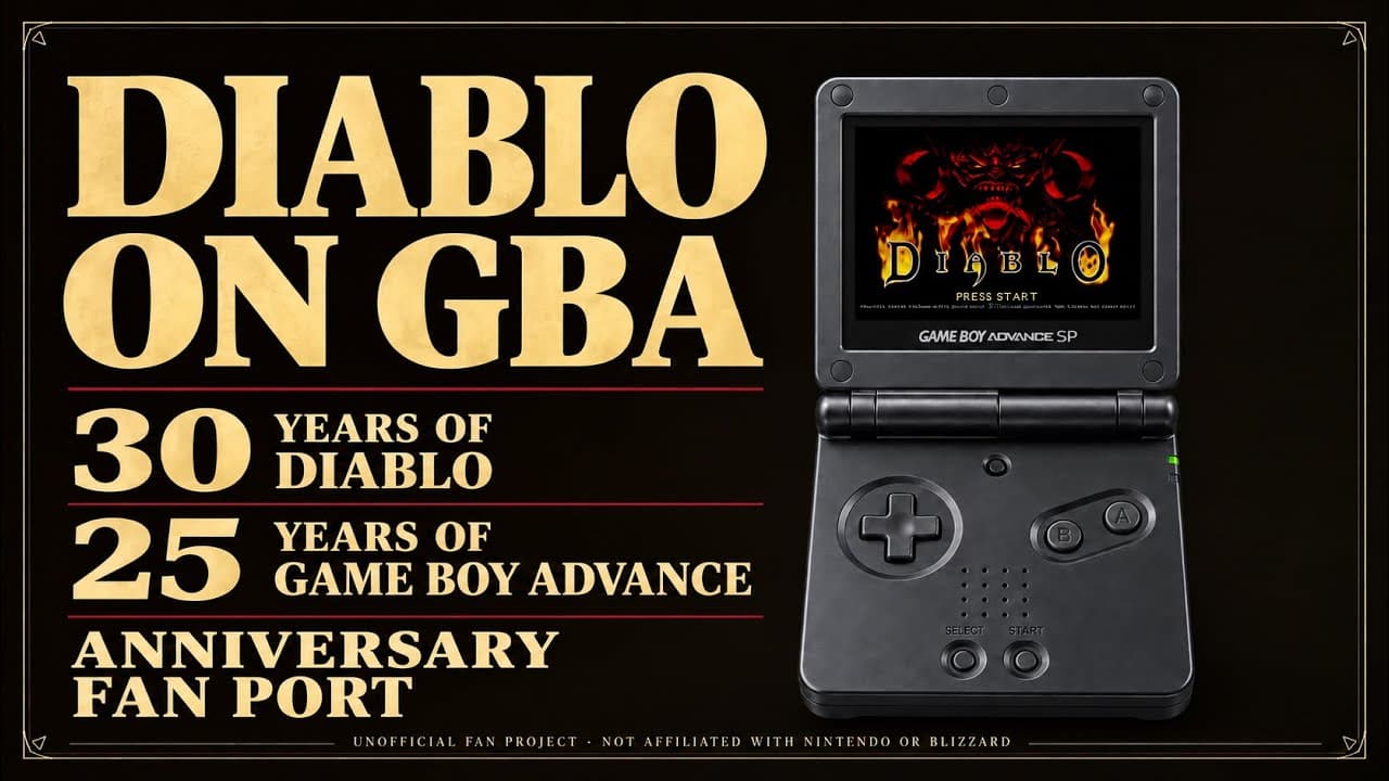 Legendary PC Game Diablo Has Been Ported To The Game Boy Advance
