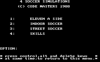 Soccer Skills drill mode