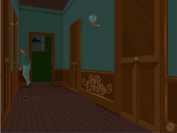 Player exploring a room in Derceto mansion