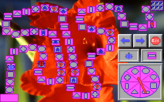 Setup menu showing options for background imagery and difficulty levels