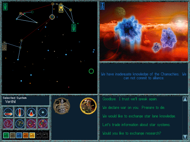 3D star map showing planetary orbits and starlanes