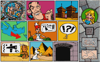 A minigame scene from Asterix Caesar's Challenge