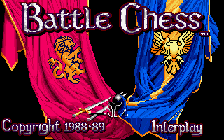 Battle Chess 2D overhead board view