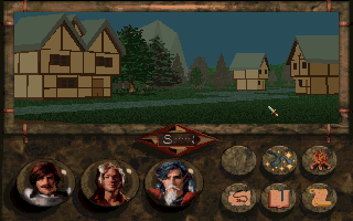 Turn-based battle screen with tactical grid overlay