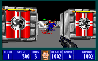Beyond Wolfenstein 2 level design showing outdoor areas