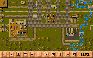 Overview of a Roman city with roads and housing estates