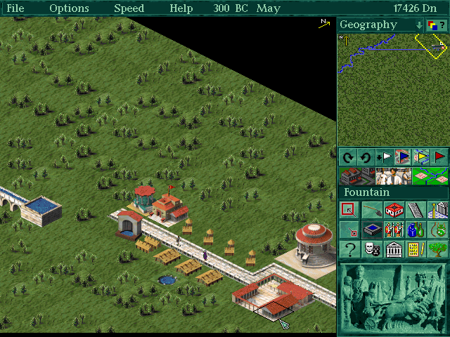 City grid layout in Caesar II