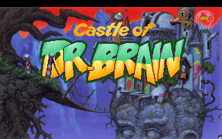 A binary puzzle screen in Castle of Dr. Brain