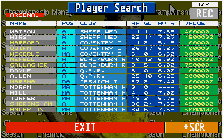 Text match commentary screen showing match progression