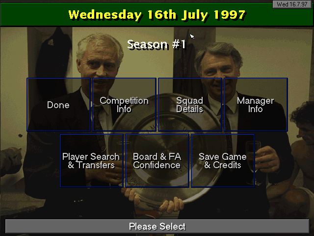 Tactics screen showing player positions and instructions