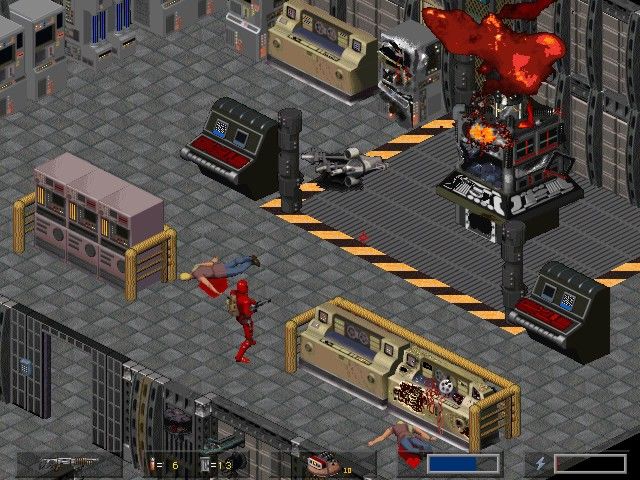 The Silencer exploring a WEC industrial facility from an isometric view