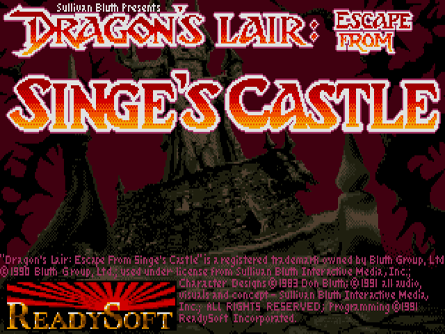 Dirk confronting a monster inside the labyrinth