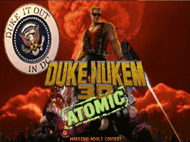 Duke Nukem standing inside a nuclear submarine control room