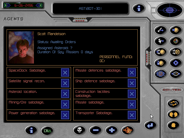 Fleet ship customization and missile launch interface