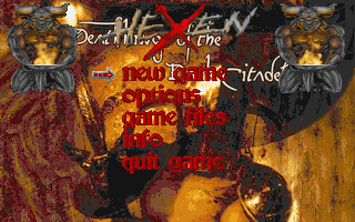 A dark chamber filled with monsters in Hexen: Deathkings of the Dark Citadel