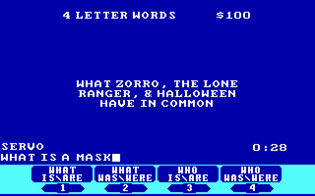 Jeopardy! game board layout