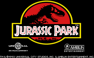 First-person 3D indoor corridor in Jurassic Park