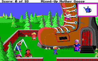 Exploring the colorful 256-color VGA map of Mother Goose Land
