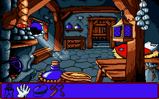 First-person point-and-click view in the forest
