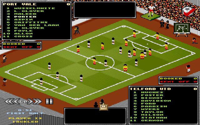 Premier Manager 3 main menu screen