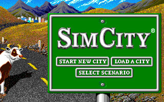 SimCity Classic emergency scenario showing a disaster strike