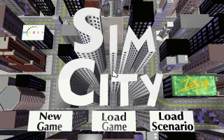 Disaster scenario showing a city under attack