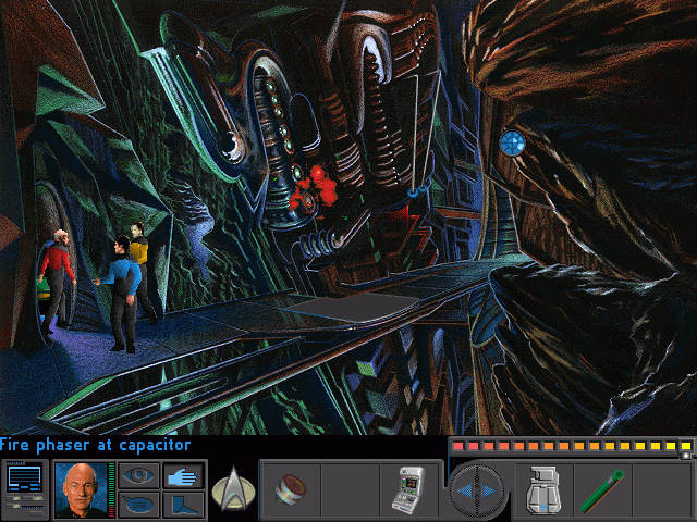 Enterprise bridge interface in Star Trek: The Next Generation - A Final Unity