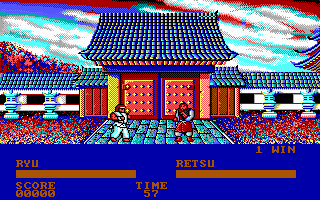 Ryu fighting Retsu in Japan