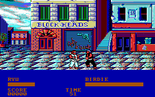 Ryu fighting Birdie in England