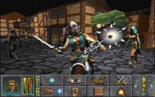 Daggerfall dungeon exploration view