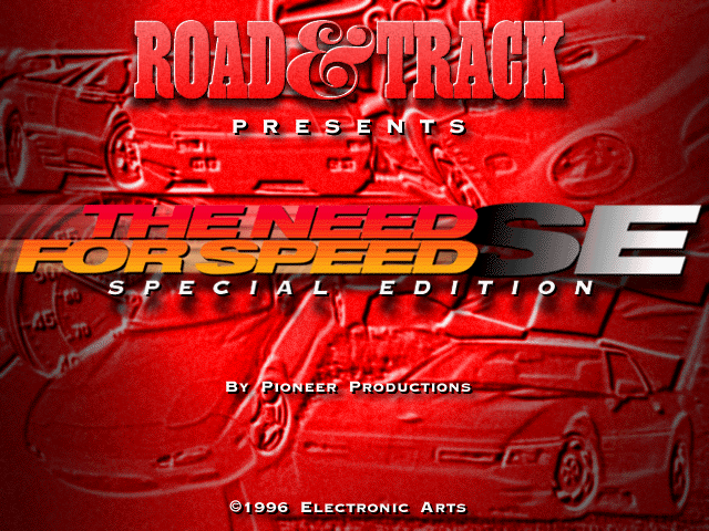 A sports car driving along a scenic road segment