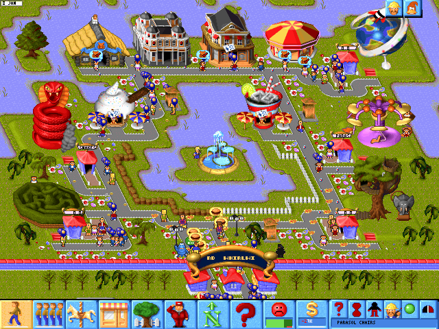 Financial graphs and wage negotiation in Theme Park