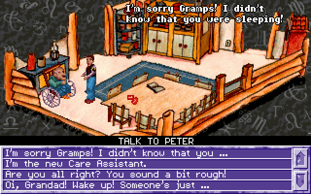 Dialogue screen in Trick or Treat