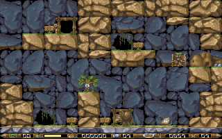 A caveman waiting for a taxi on a rock platform in Ugh!