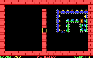 Locomotive maneuvering around wagons and objects on a tiled grid