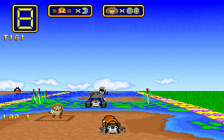 Wacky Wheels split screen racing
