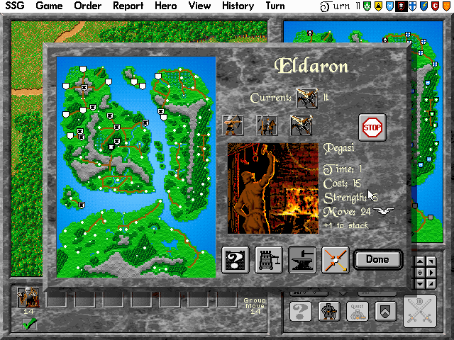 City management and army production window