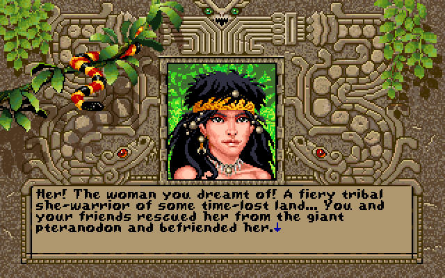 Player exploring the top-down jungle in Worlds of Ultima: The Savage Empire