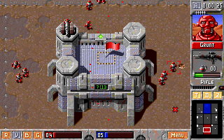 Robot infantry units capturing a sector flag in Z